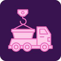 Skip Truck Vecto Icon vector