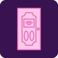 Smart Door Vecto Icon vector