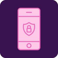 Mobile Security Vecto Icon vector