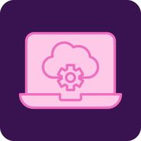 Cloud Computing Vecto Icon vector