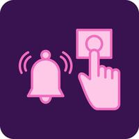 Emergency Alarm Button Vecto Icon vector