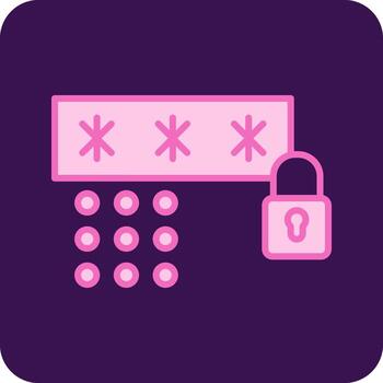 Passcode Vecto Icon vector