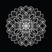 silver mandala vector