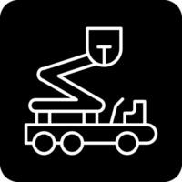 Boom Lift Vecto Icon vector