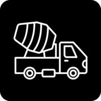 Cement Truck Vecto Icon vector