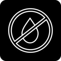 No Water Vecto Icon vector