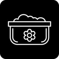 lavar platos maceta vecto icono vector