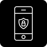 Mobile Security Vecto Icon vector