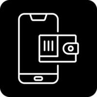 Mobile Wallet Vecto Icon vector