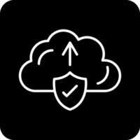 nube subir vecto icono vector