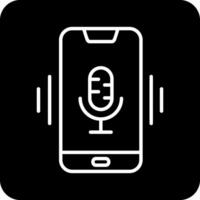 Mobile Voice Assistant Vecto Icon vector