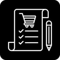 Shopping List Vecto Icon vector