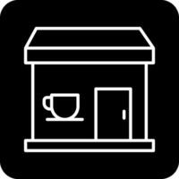 café tienda vecto icono vector