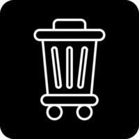 Trash Bin Vecto Icon vector