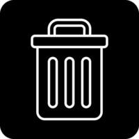 Trash Bin Vecto Icon vector