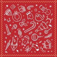 Merry Christmas and Happy New Year Seamless Pattern vector