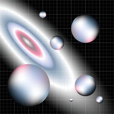 Abstract Illustration Color Galaxy Gradient Background.