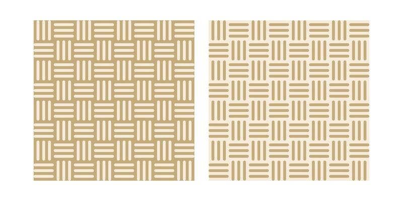 Warm neutral basket knot vector pattern, seamless knot, bamboo wave clip art background design