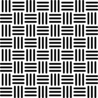 Black and white isolated knit vector repeat pattern, seamless repeating background tile, transparent