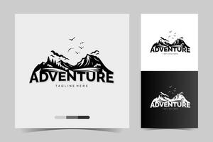 adventure logo design template, vector illustration