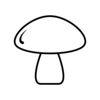 Mushroom vector icon. food illustration sign. fungus symbol or logo.