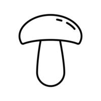 Mushroom vector icon. food illustration sign. fungus symbol or logo.