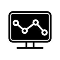 Data analysis icon vector. Data science illustration sign. Analytics symbol. Trading logo. vector