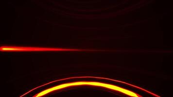 Abstract spinning and rising colorful lines on black background. Heavenly Elegant Curved Lines or Strings Twisting and Spinning Abstract Motion Background Seamless Looping Video Backdrop.