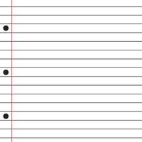 Lined paper from a notebook vector