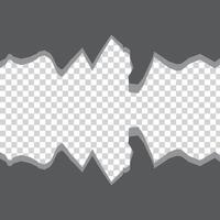 Set of torn paper sheets. Template for notes, banners, scraps, advertising. vector
