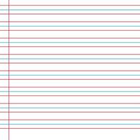Lined paper from a notebook vector