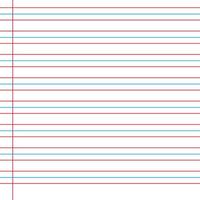 Lined paper from a notebook vector