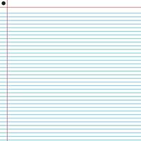Lined paper from a notebook vector