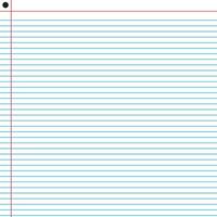 Lined paper from a notebook vector