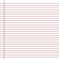 Lined paper from a notebook vector