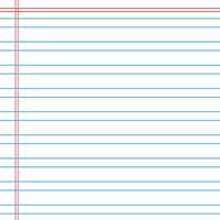 Lined paper from a notebook vector