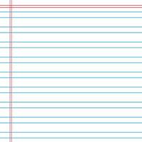 Lined paper from a notebook vector