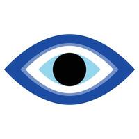 evil eye vector - symbol of protection - blue turkish