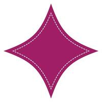 Starburst badge shape, burst wave star, price label sticker vector