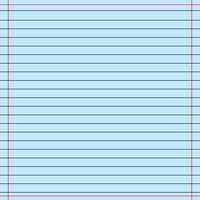 Lined paper from a notebook vector