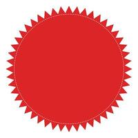 Starburst badge shape, burst wave star, price label sticker vector
