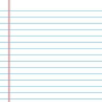 Lined paper from a notebook vector
