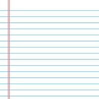 Lined paper from a notebook vector