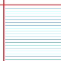 Lined paper from a notebook vector