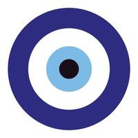 evil eye vector - symbol of protection - blue turkish