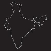 India mapa vector símbolo diseño