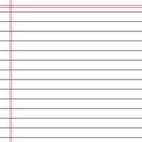 Lined paper from a notebook vector