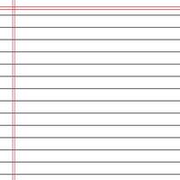 Lined paper from a notebook vector