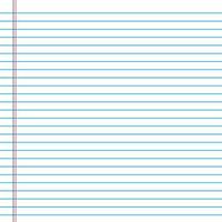 Lined paper from a notebook vector