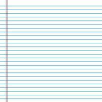 Lined paper from a notebook vector